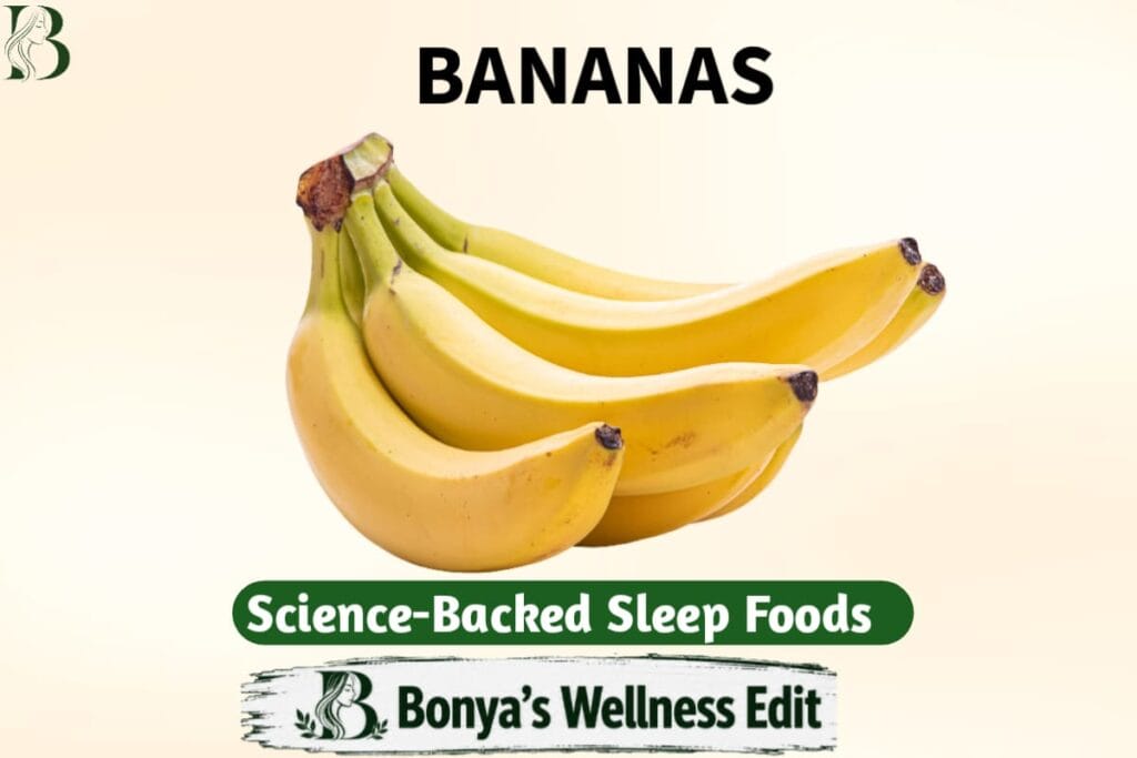 Bananas is one of the foods to help increase malatonin for better sleep.